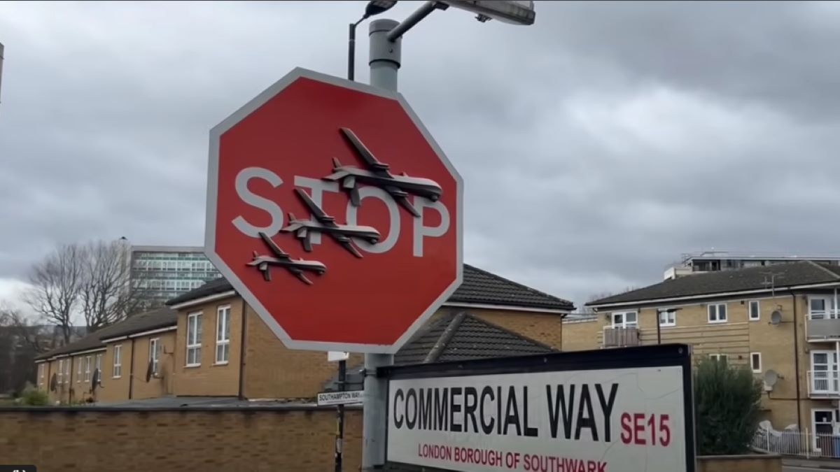 Banksy Stop Sign