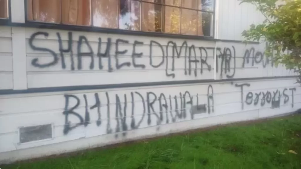 shri Swaminarayan Hindu temple California vandalized 